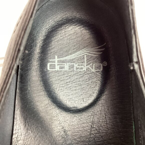 Dansko Adriana Womens 11.5-12 Leather Lace-Up Loafers Black Comfortable Casual S - Picture 10 of 11